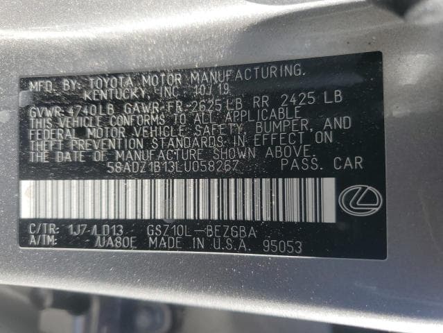 2020 Lexus ES 350 thumbnail 7