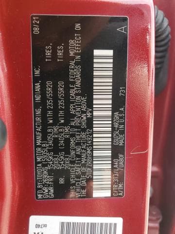 2021 Toyota Highlander Platinum Custom thumbnail 2